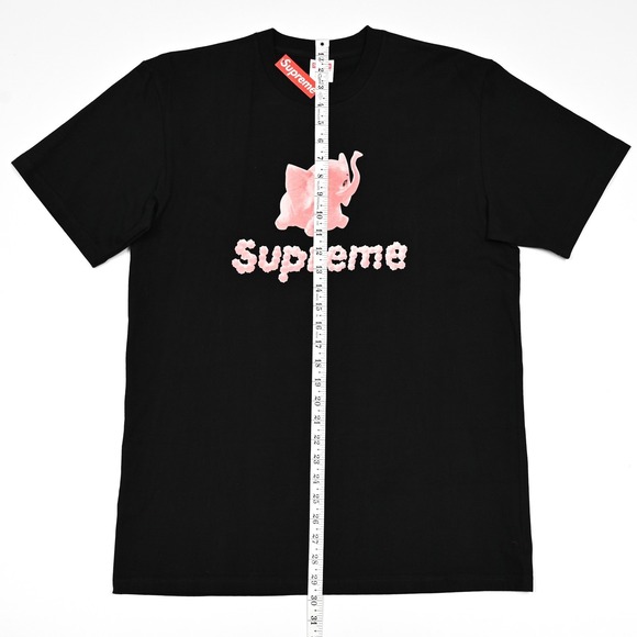 Supreme Elephant Tee T-shirt Black SS17 Medium Limited Rare Streetwear Deadstock - Picture 3 of 9